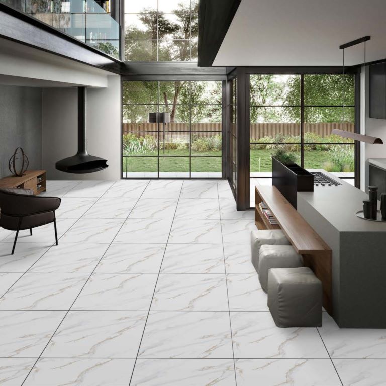 porcelain tile flooring