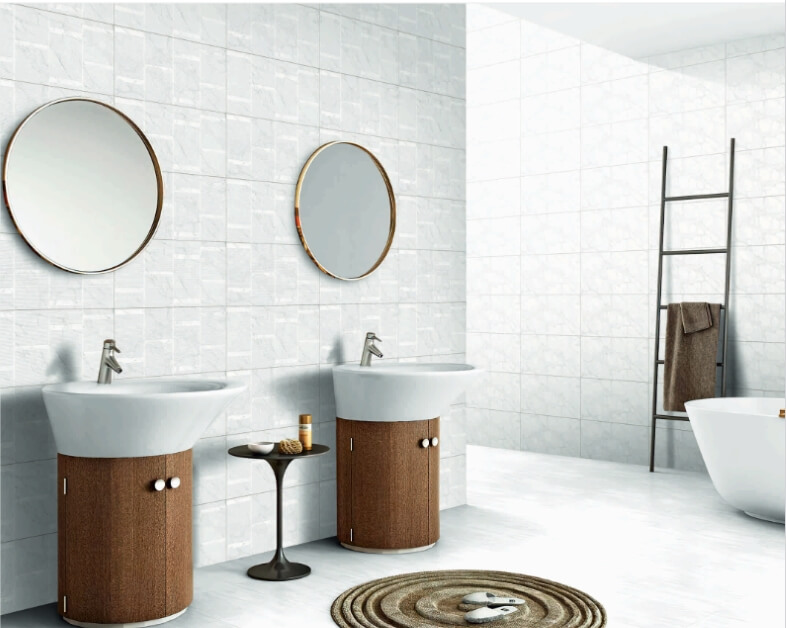 white Bathroom Wall Tiles