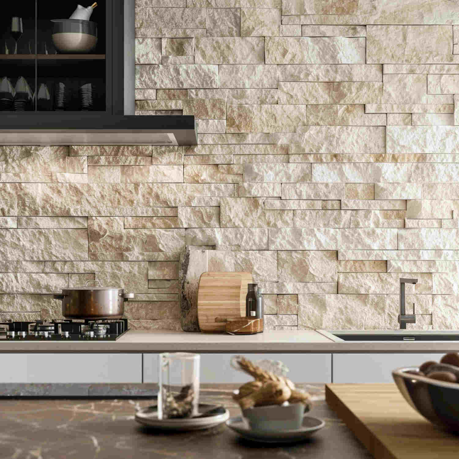Stone kitchen wall Tiles
